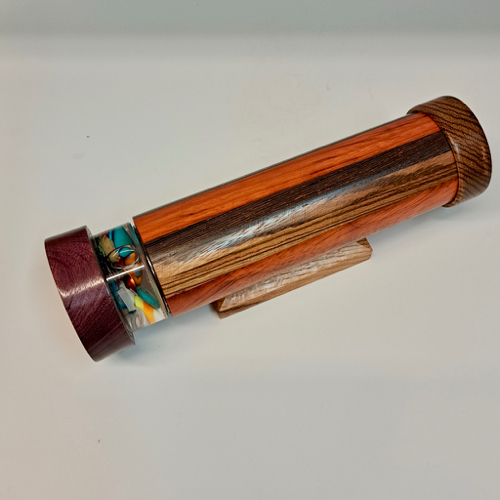 Click to view detail for SC-055 Exotic Hardwood Kaleidoscope  $168